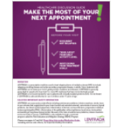 Thumbnail of a doctor discussion guide for relapsing MS.