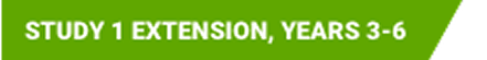 Image labeled "STUDY 1 EXTENSION, YEAR 3-6" in a rectangular green box.